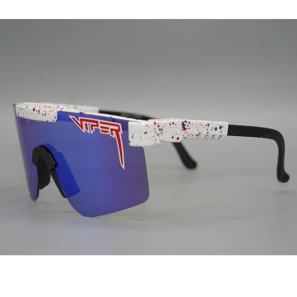 Pit Viper The 1776 Original Polarized Sunglasses White Red Blue Splatter